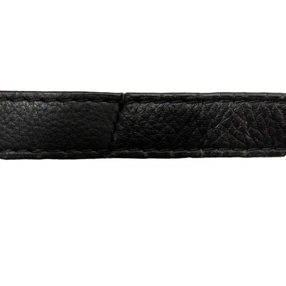 Rebecca Minkoff Black Leather Cupid Satchel Bag Purse Crossbody Gold Hardware!! - Picture 10 of 16